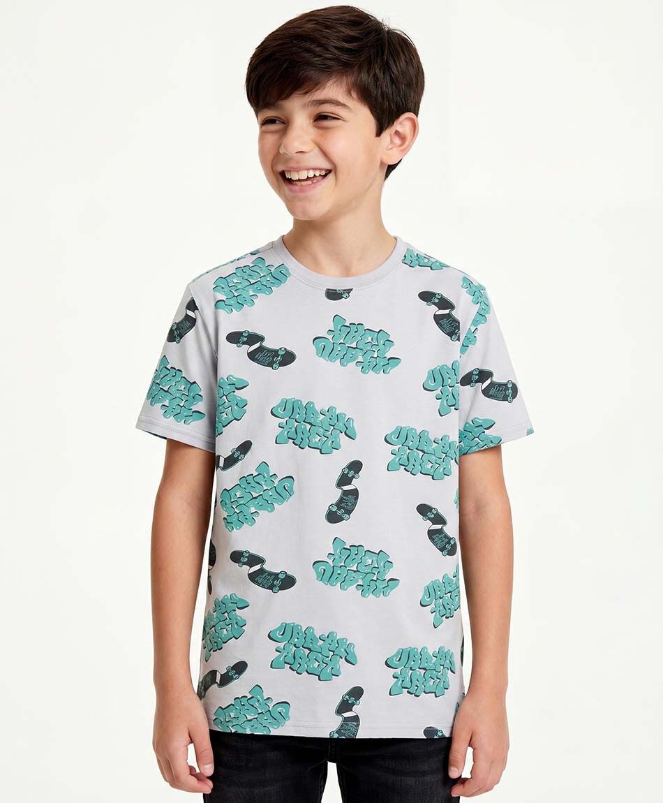 Polera ni&ntilde;o urban skate