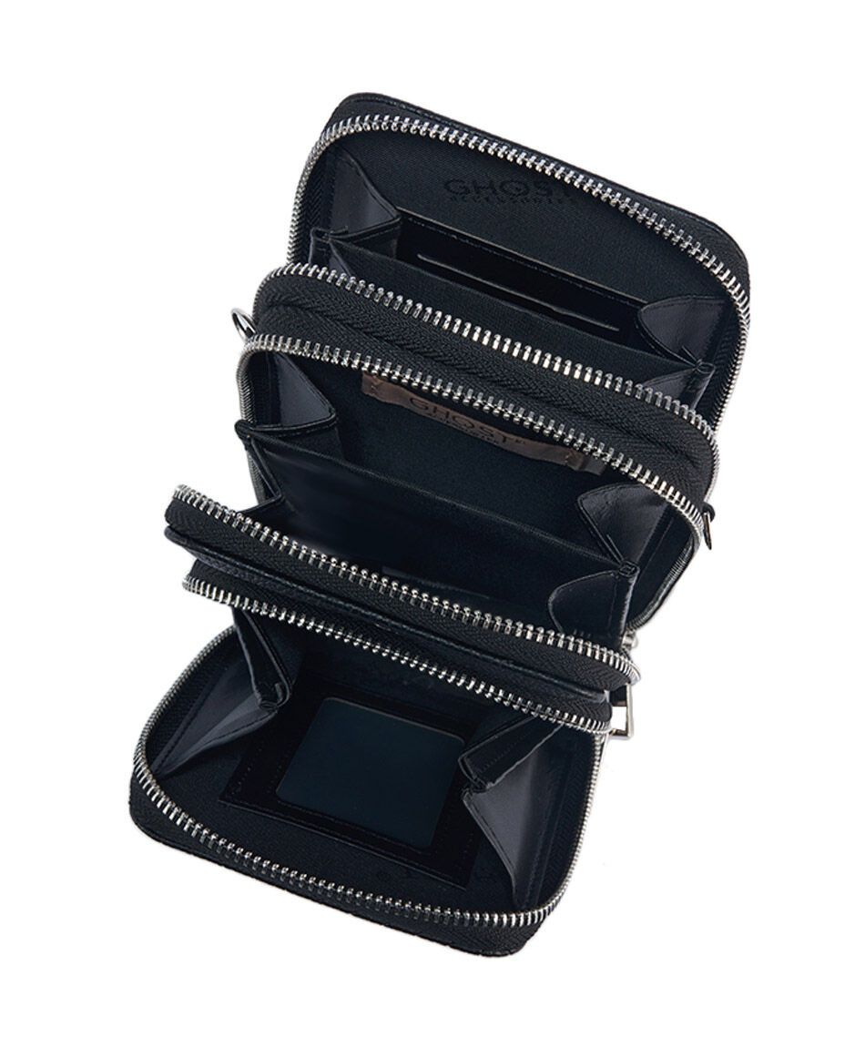 Billetera mujer portacelular negro