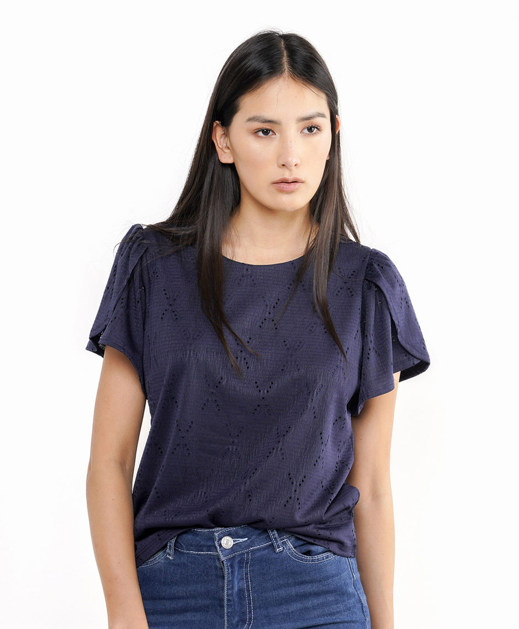 Polera mujer diseño calado Polera mujer diseño calado