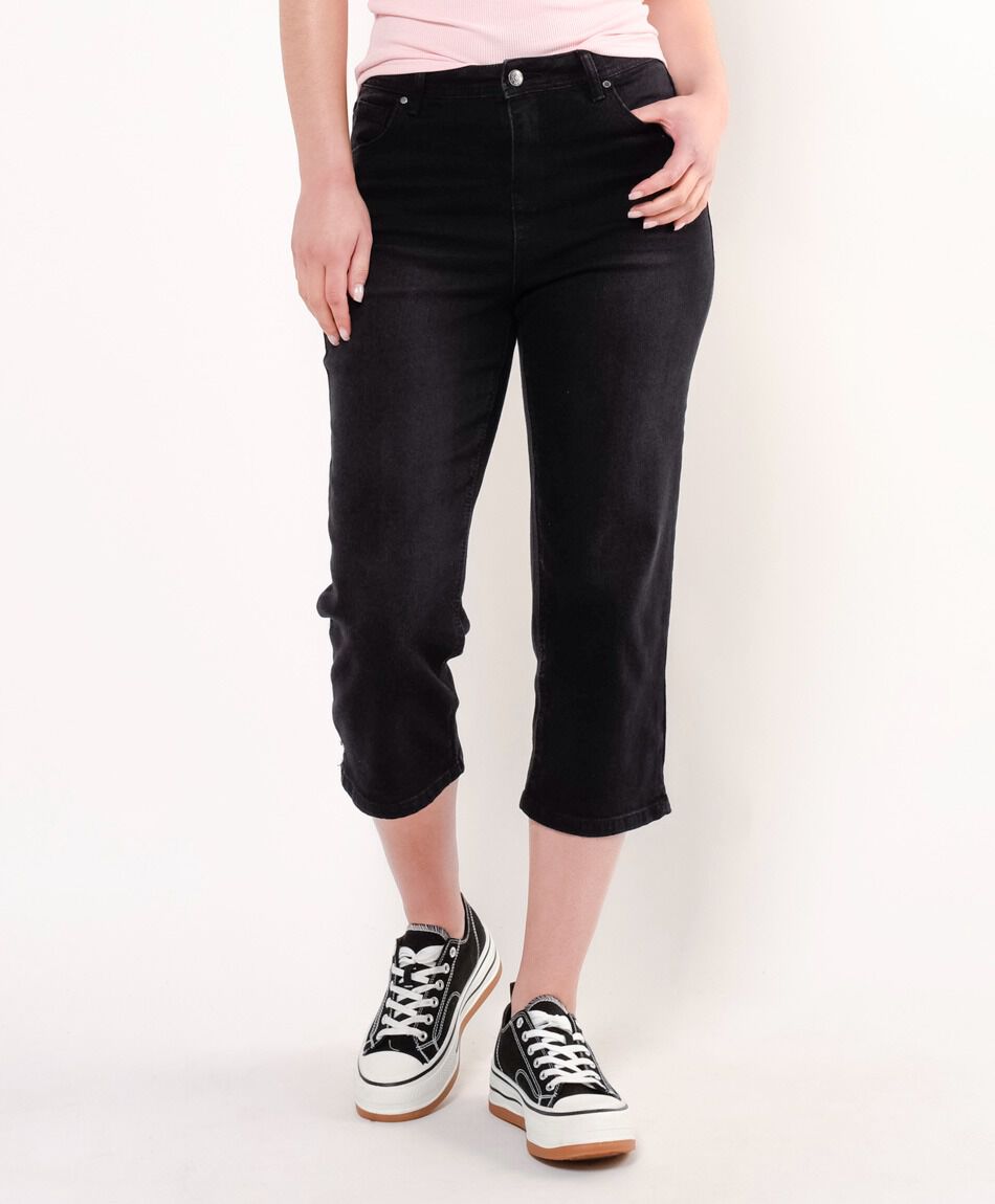 Jeans mujer capri black