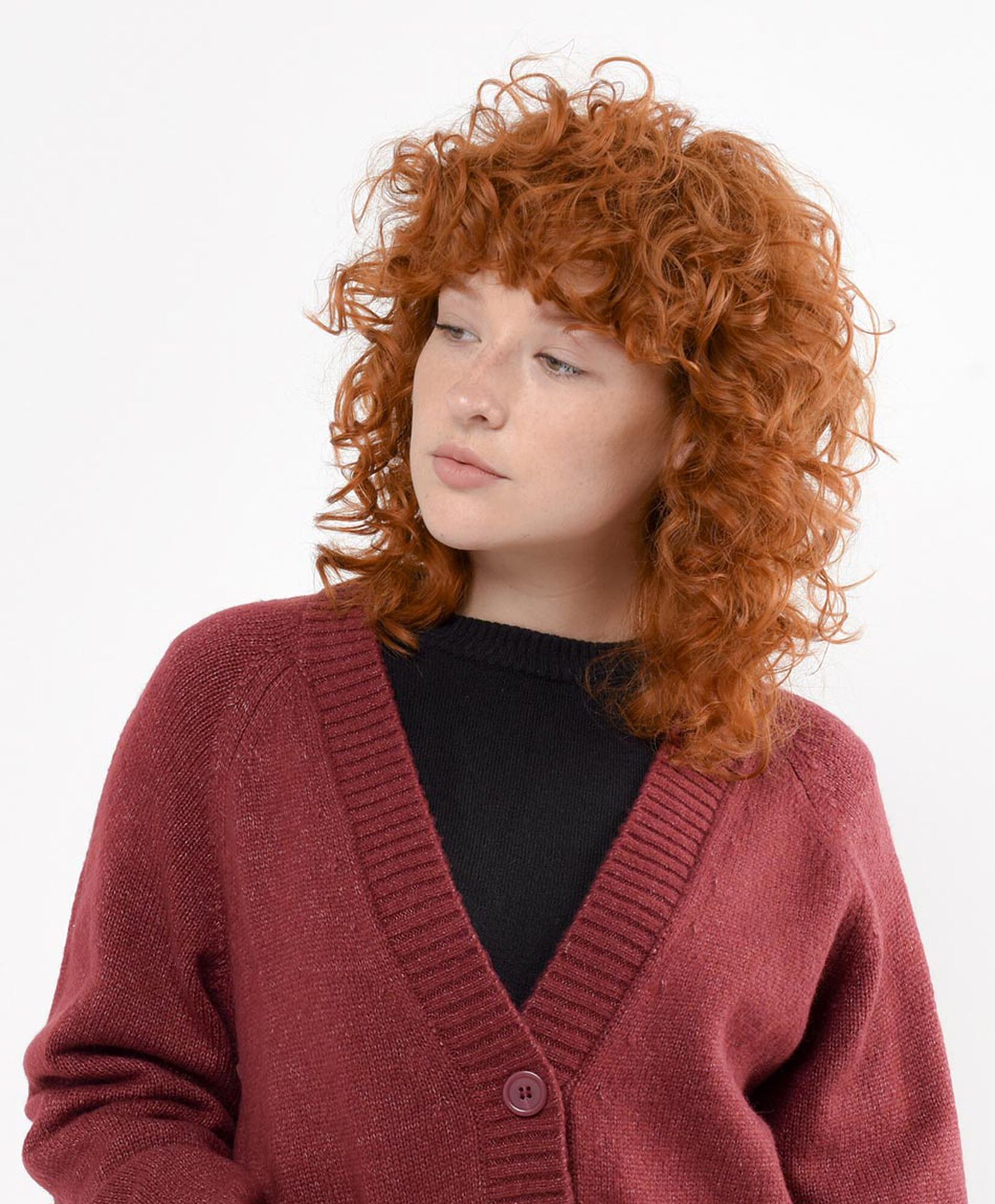 Cardigan mujer cuello v Cardigan mujer cuello v