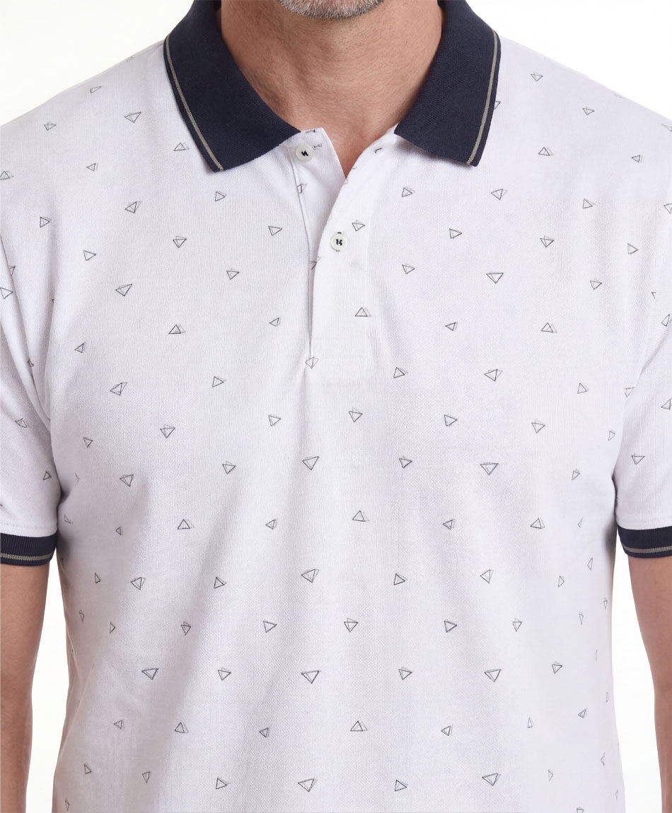 Polera hombre polo tri&aacute;ngulos