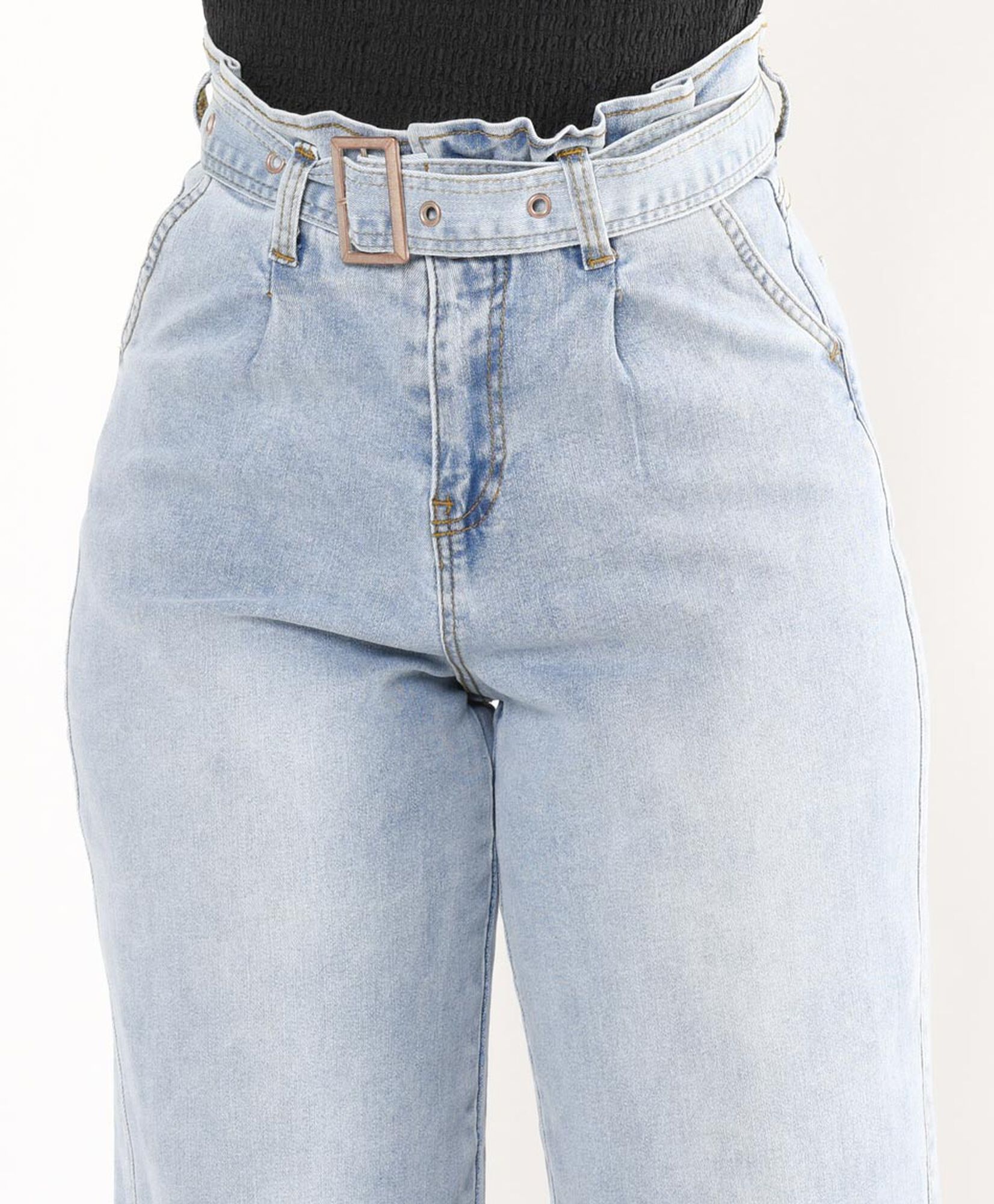 Jeans mujer cinturón wide Jeans mujer cinturón wide