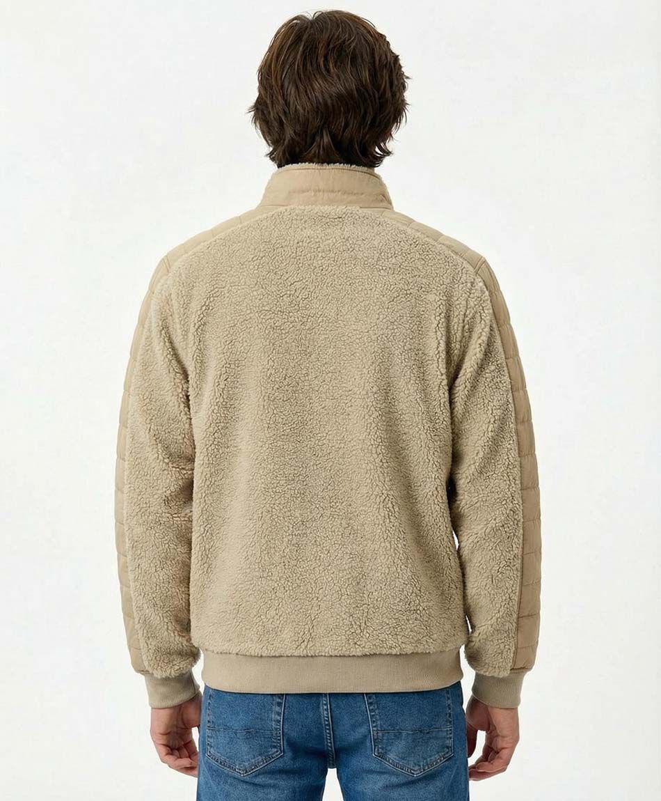 Chaqueta hombre sherpas beige