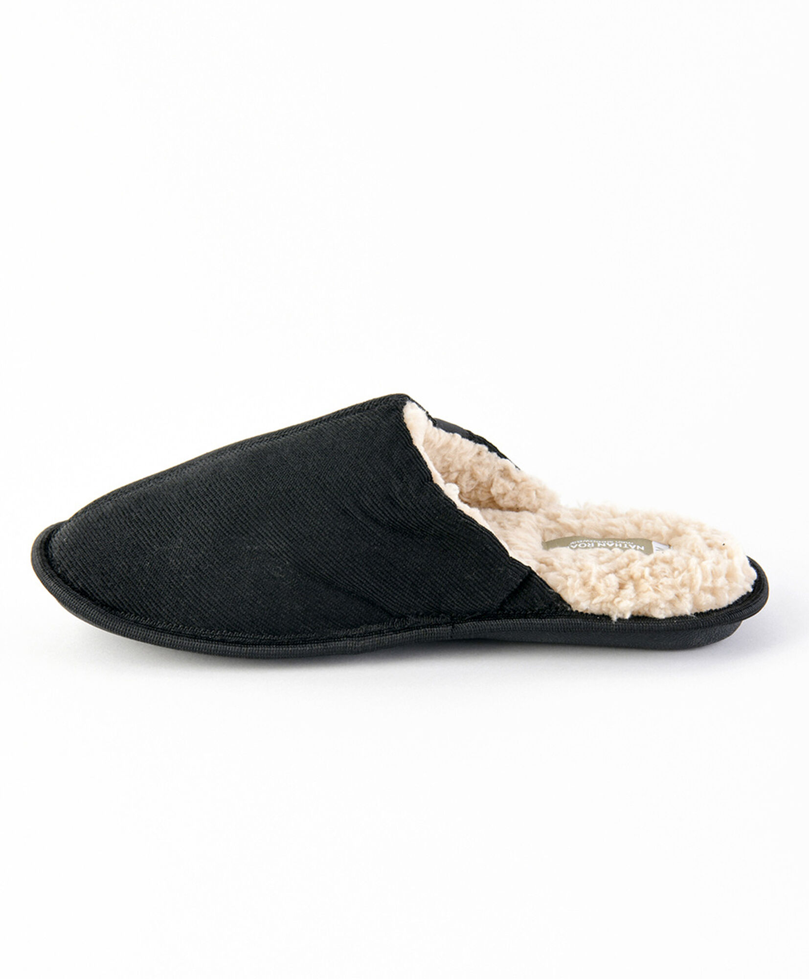 Pantufla hombre suave negra Pantufla hombre suave negra