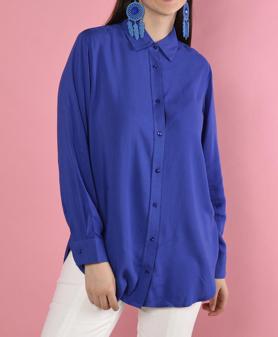 Blusa extralarga oversize manga larga