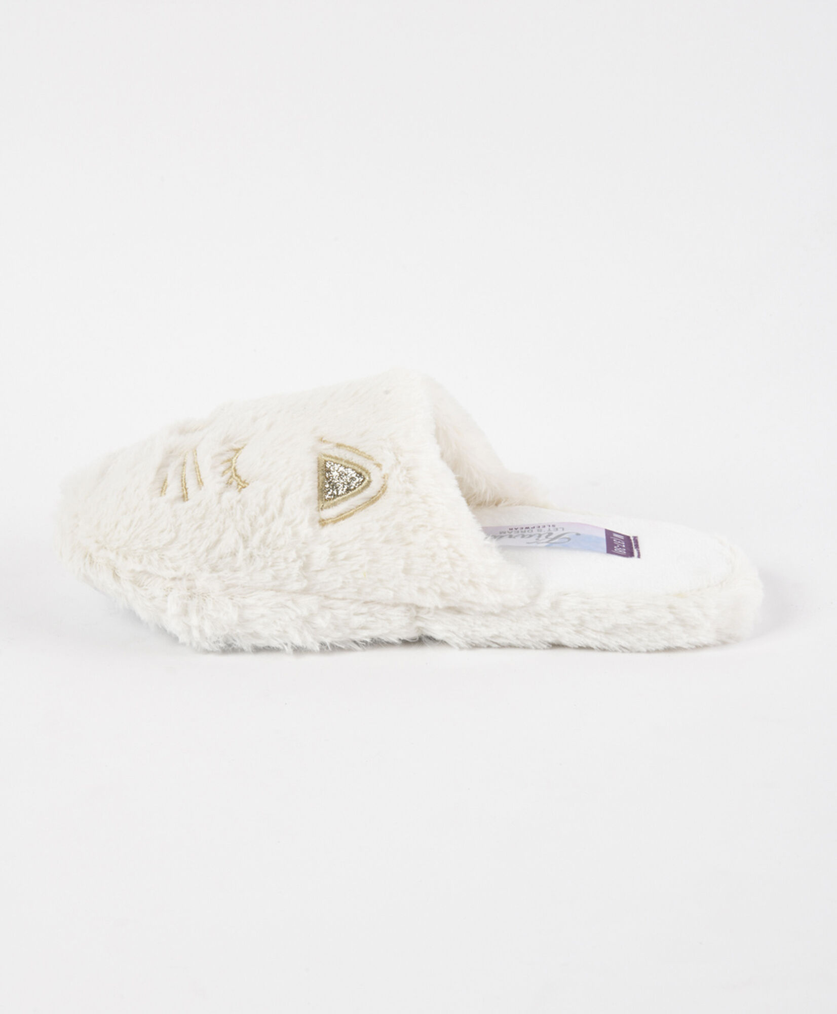 Pantufla mujer gato dorado Pantufla mujer gato dorado