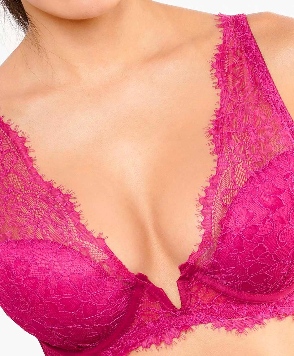 Sost&eacute;n mujer floreado encajes