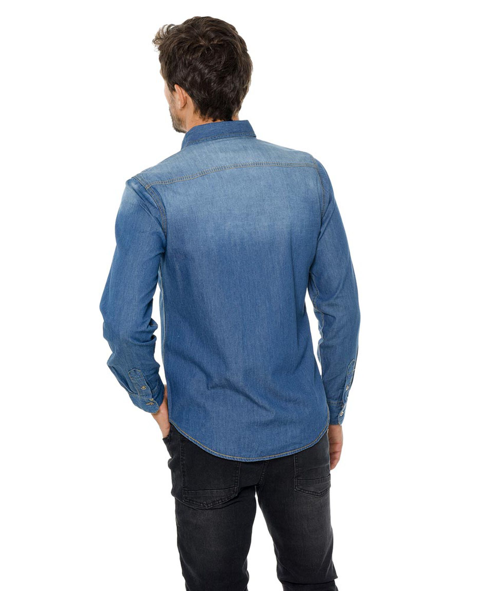 Camisa mezclilla azul Camisa mezclilla azul