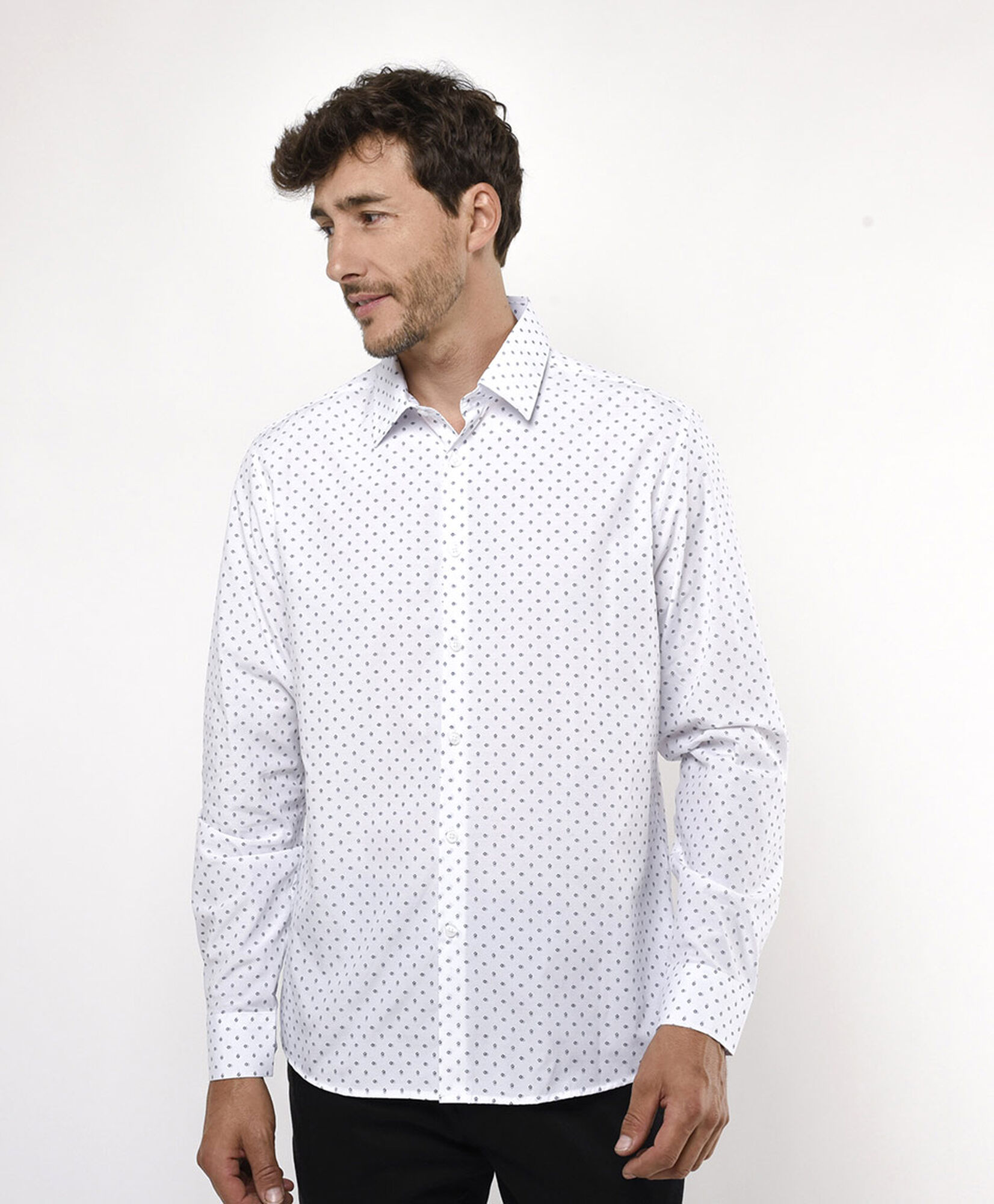 Camisa hombre mini cuadros Camisa hombre mini cuadros