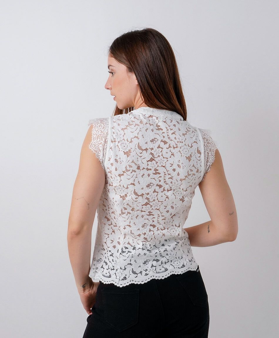Blusa mujer encajes mao
