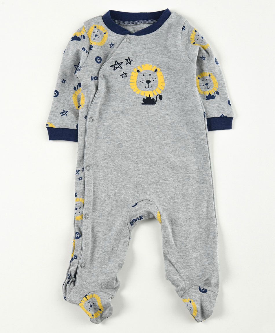 Pijama beb&eacute; estampado le&oacute;n