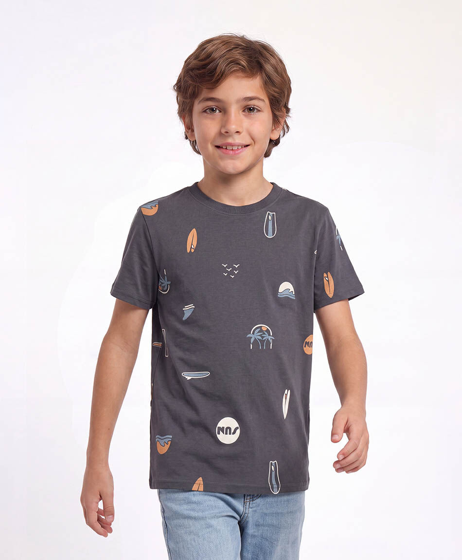 Polera ni&ntilde;o mix surf