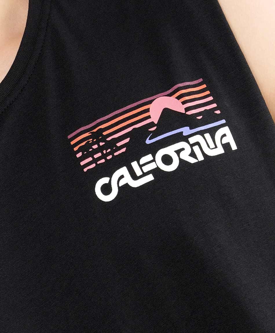 Polera hombre doble estampado california
