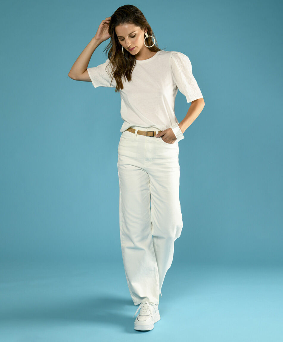 Jeans ancho cinturon