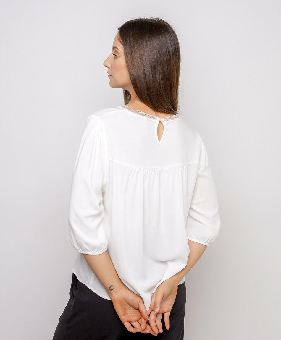 Blusa mujer rom encaje