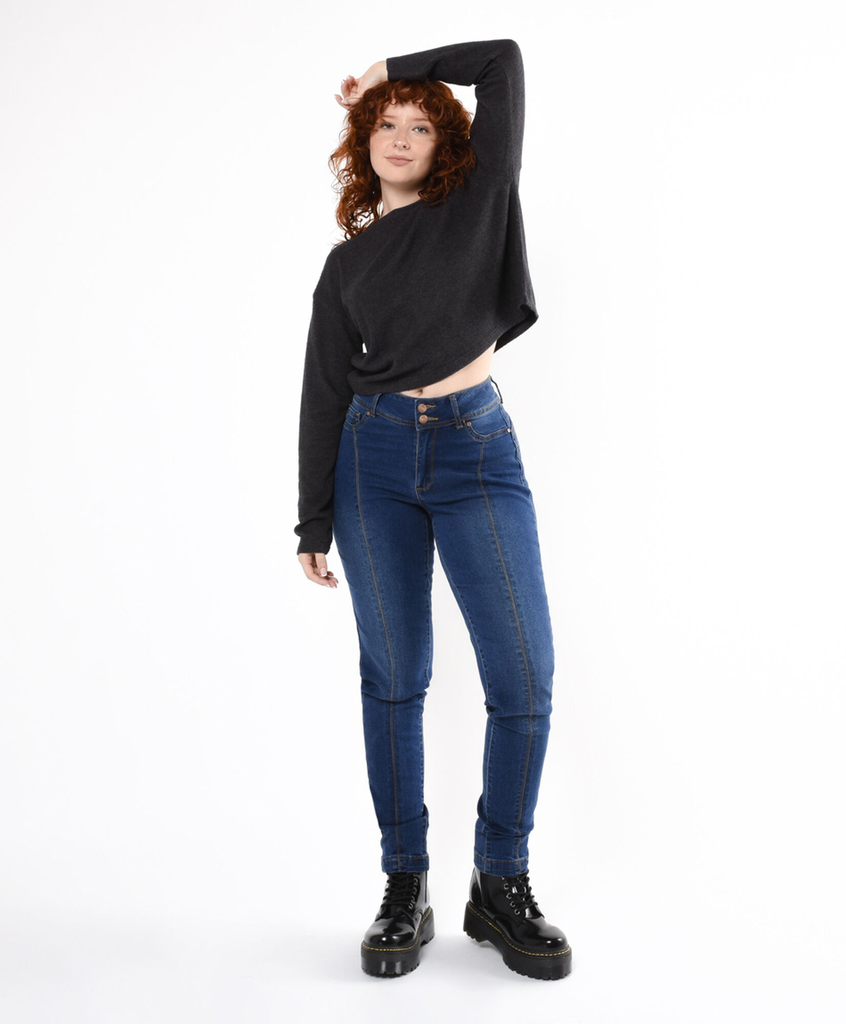 Jeans mujer costura frontal skinny fit Jeans mujer costura frontal skinny fit