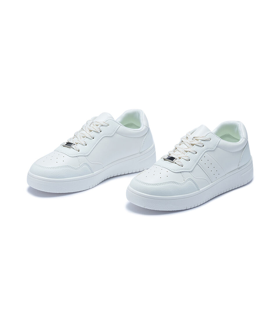 Zapatillas mujer plataforma white