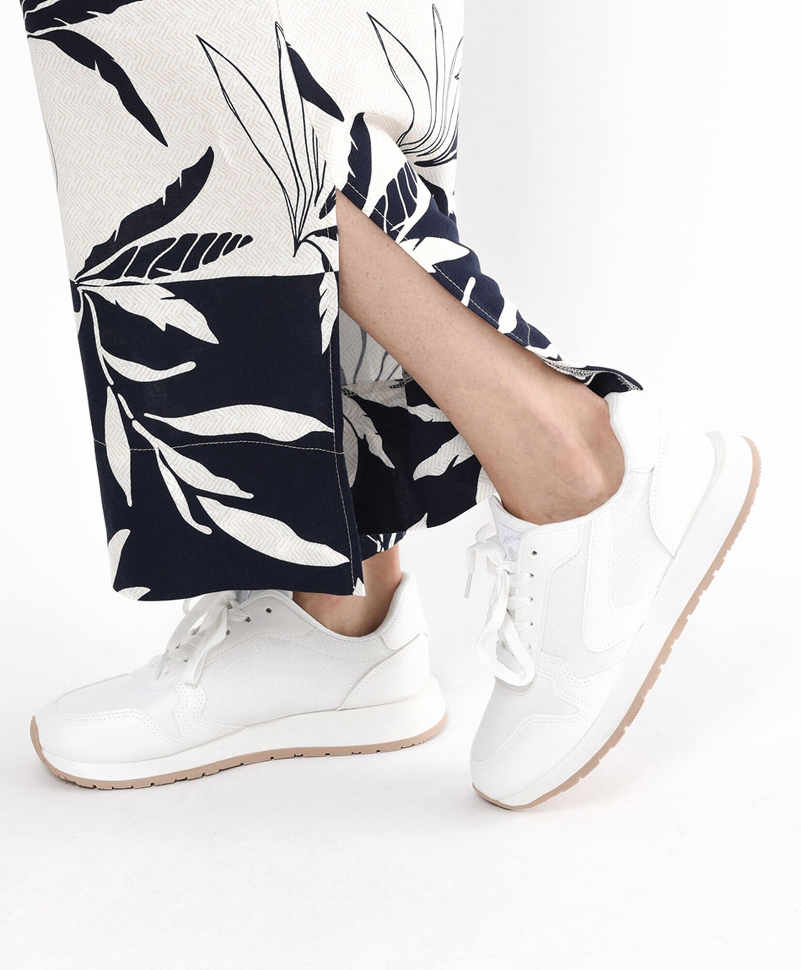 Pantalón mujer hojas wide Pantalón mujer hojas wide