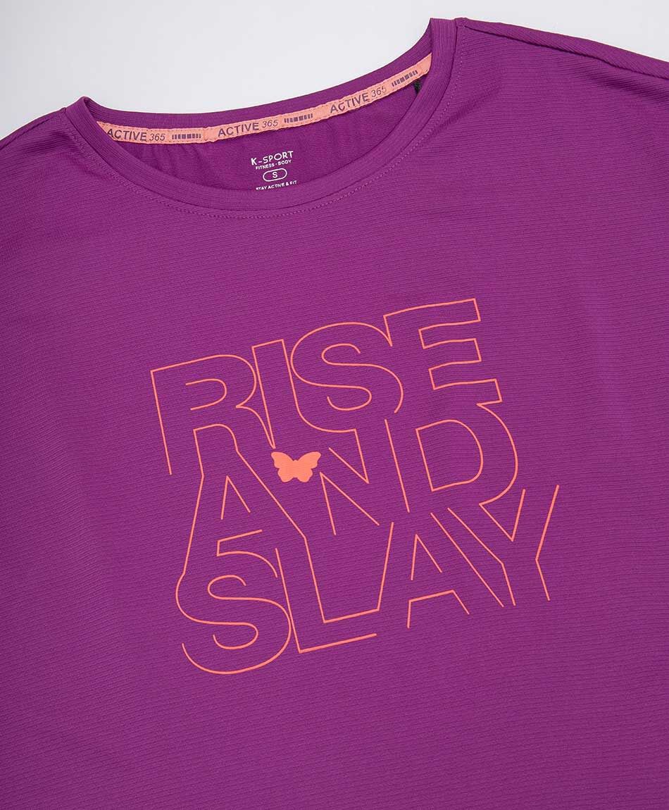 Polera deportiva mujer frase