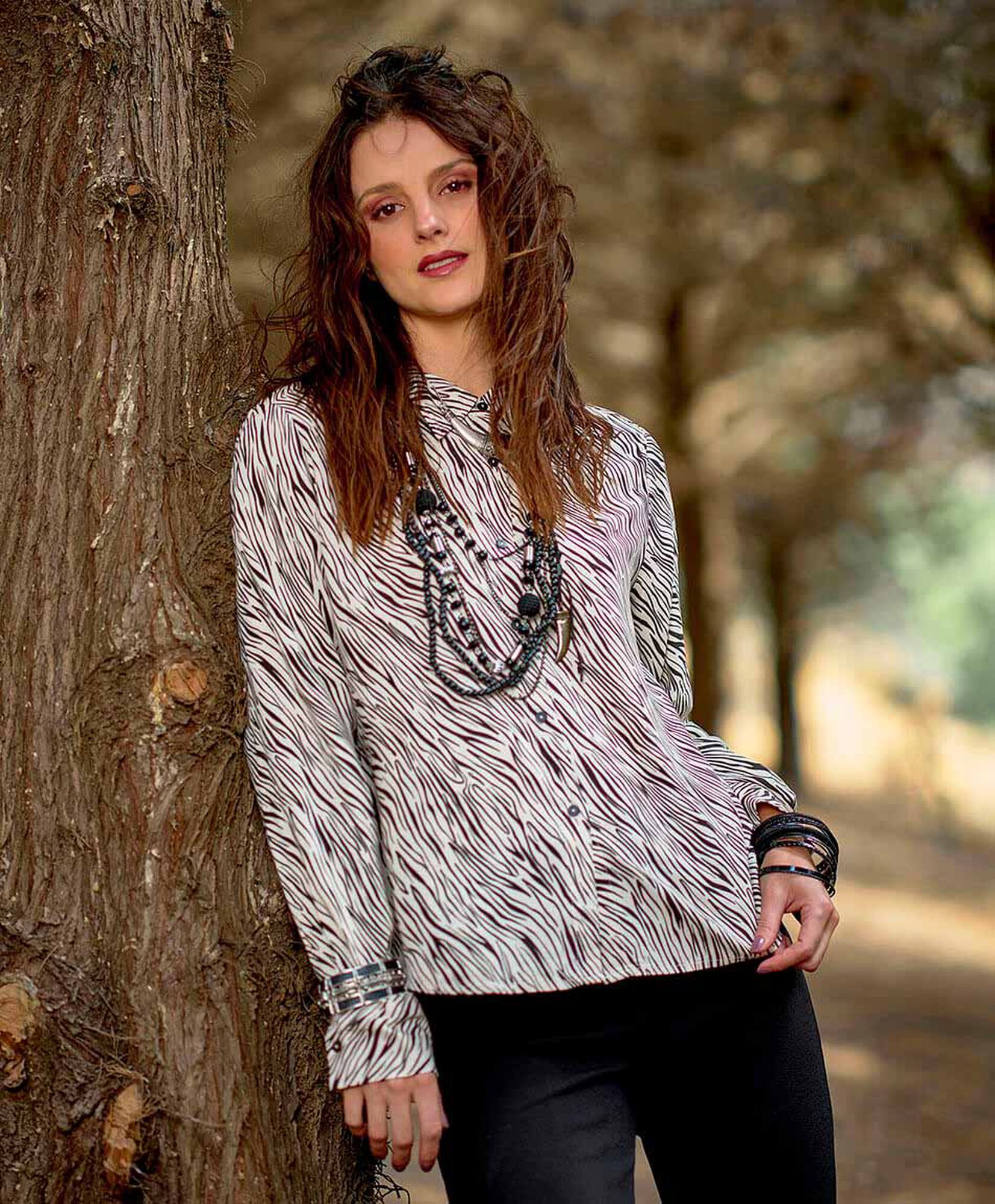 Blusa mujer animal print cebra Blusa mujer animal print cebra