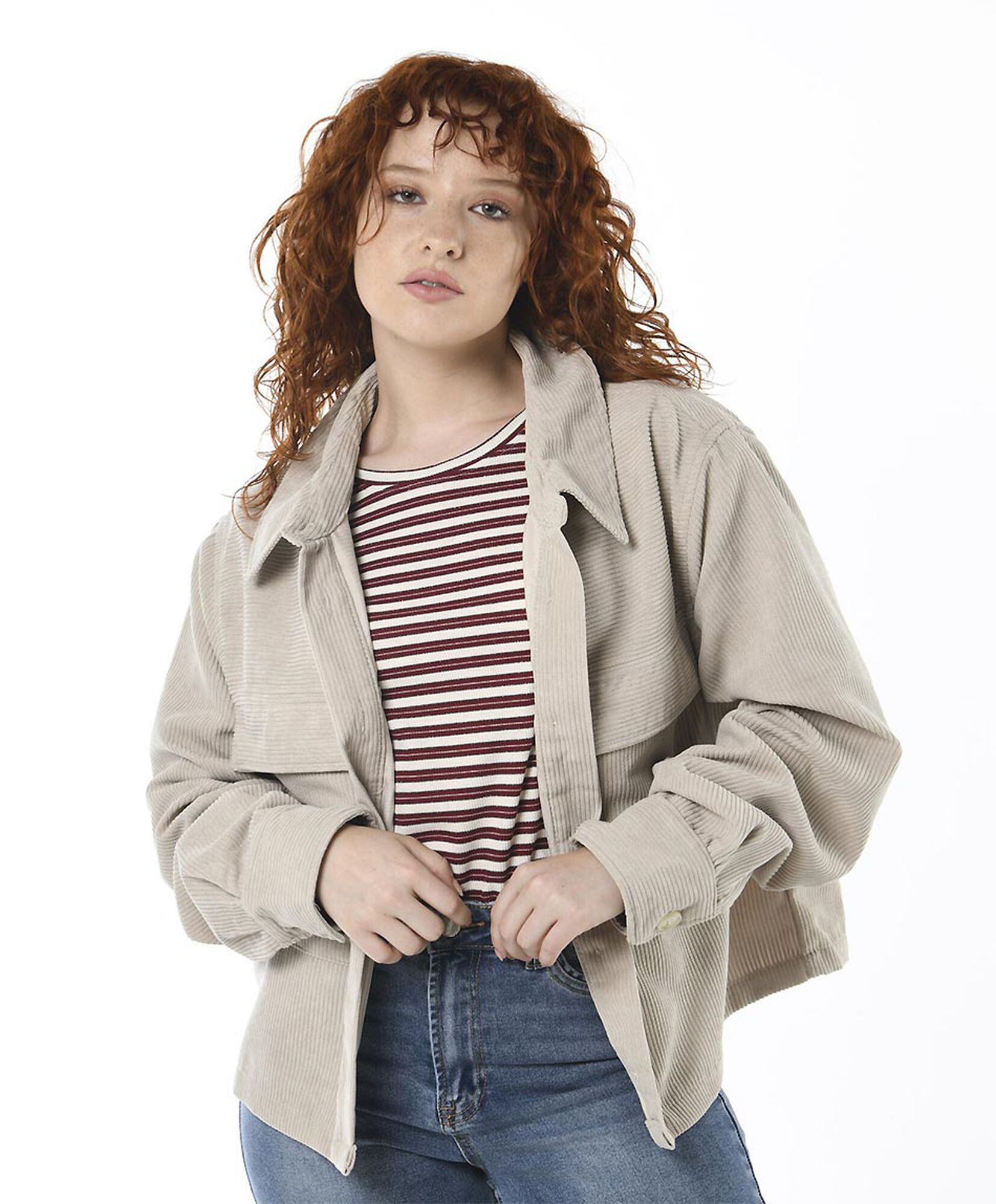 Chaqueta mujer corderoy oversize Chaqueta mujer corderoy oversize