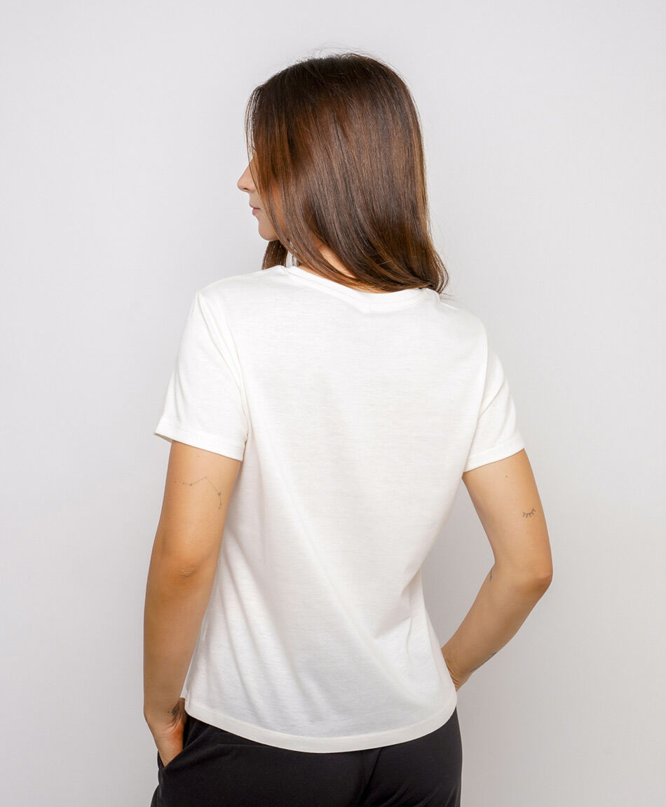 Polera mujer estampado flowers