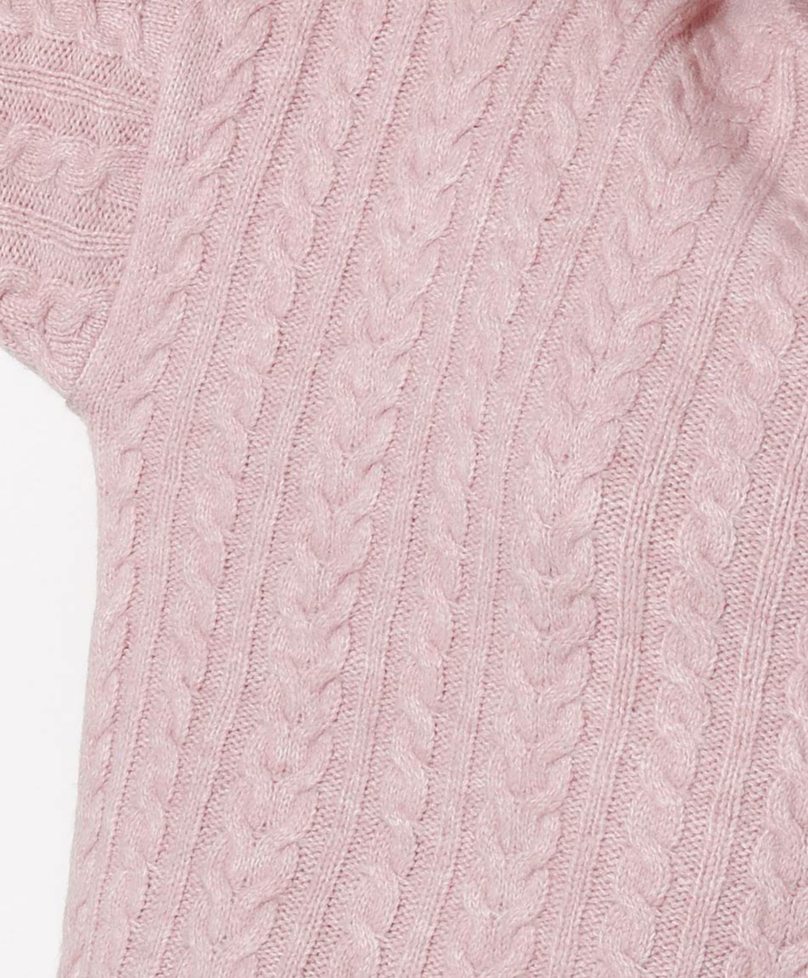 Sweater mujer trenzado rosado Sweater mujer trenzado rosado