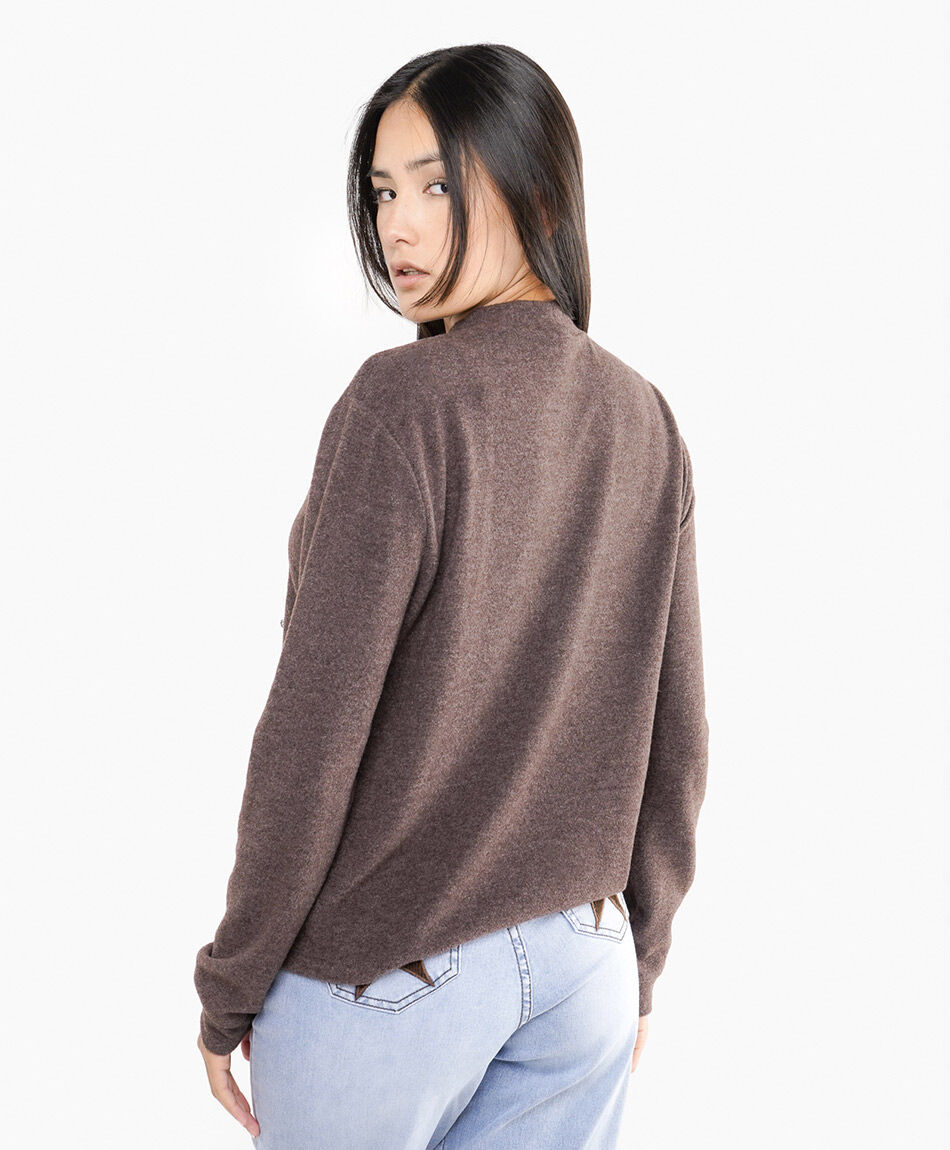 Polera mujer  brillos bordado