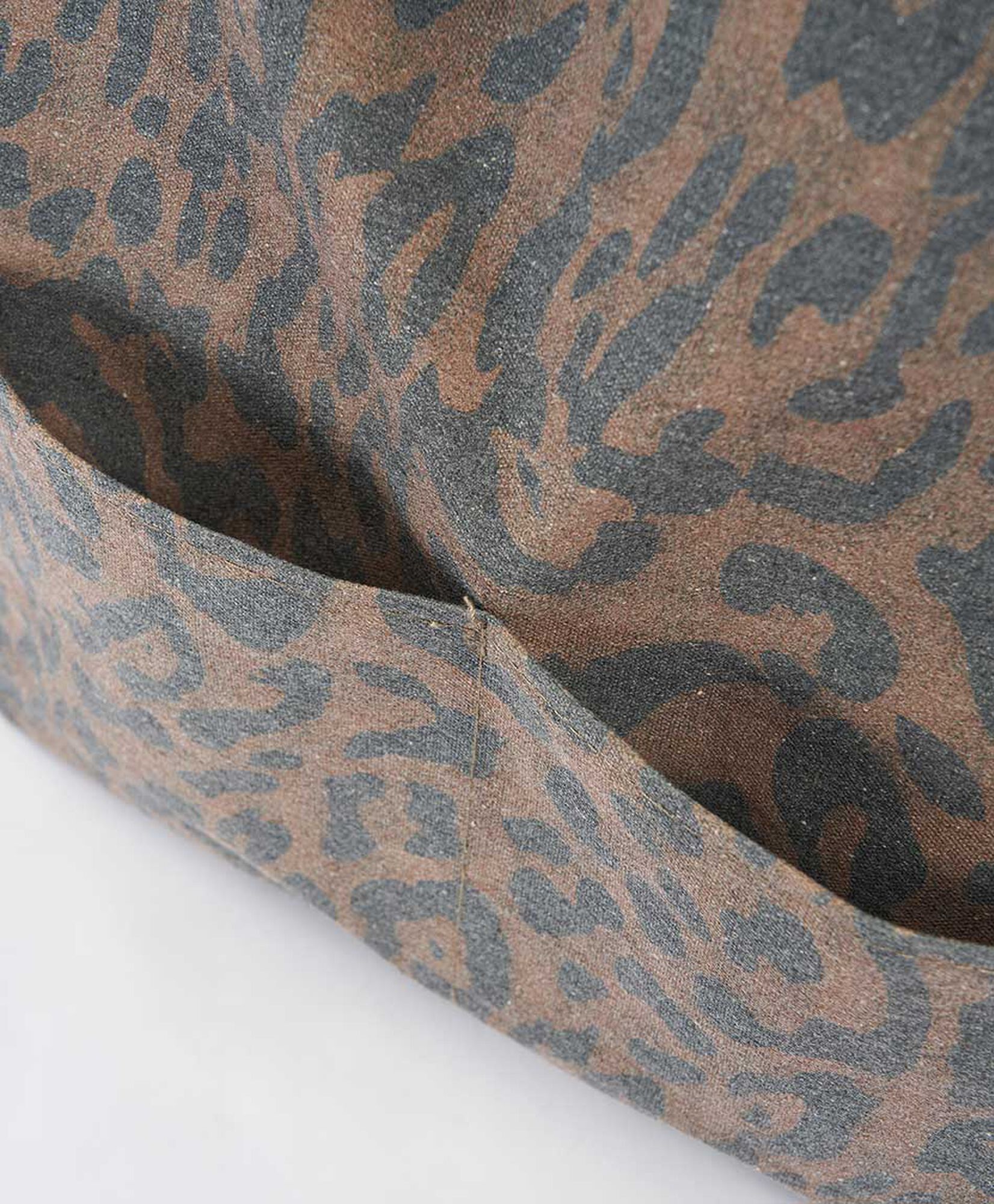 Bolso playa mujer animal print café Bolso playa mujer animal print café
