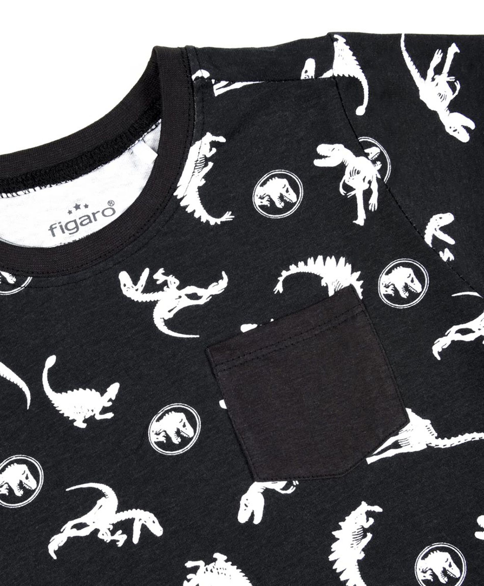 Polera bebé bolsillo dinosaurios Polera bebé bolsillo dinosaurios