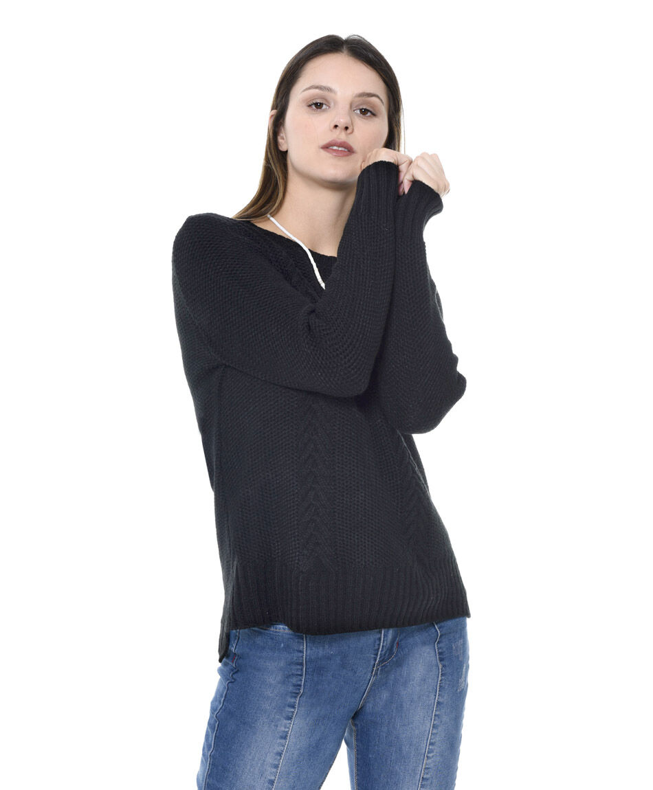 Sweater doble trenzas
