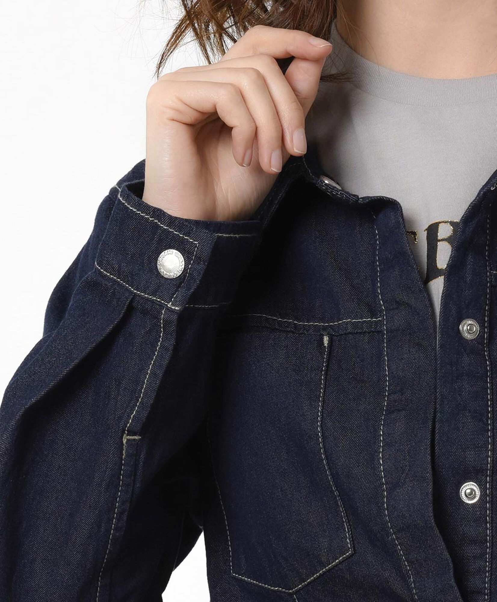 Blusa mujer denim bolsillos Blusa mujer denim bolsillos