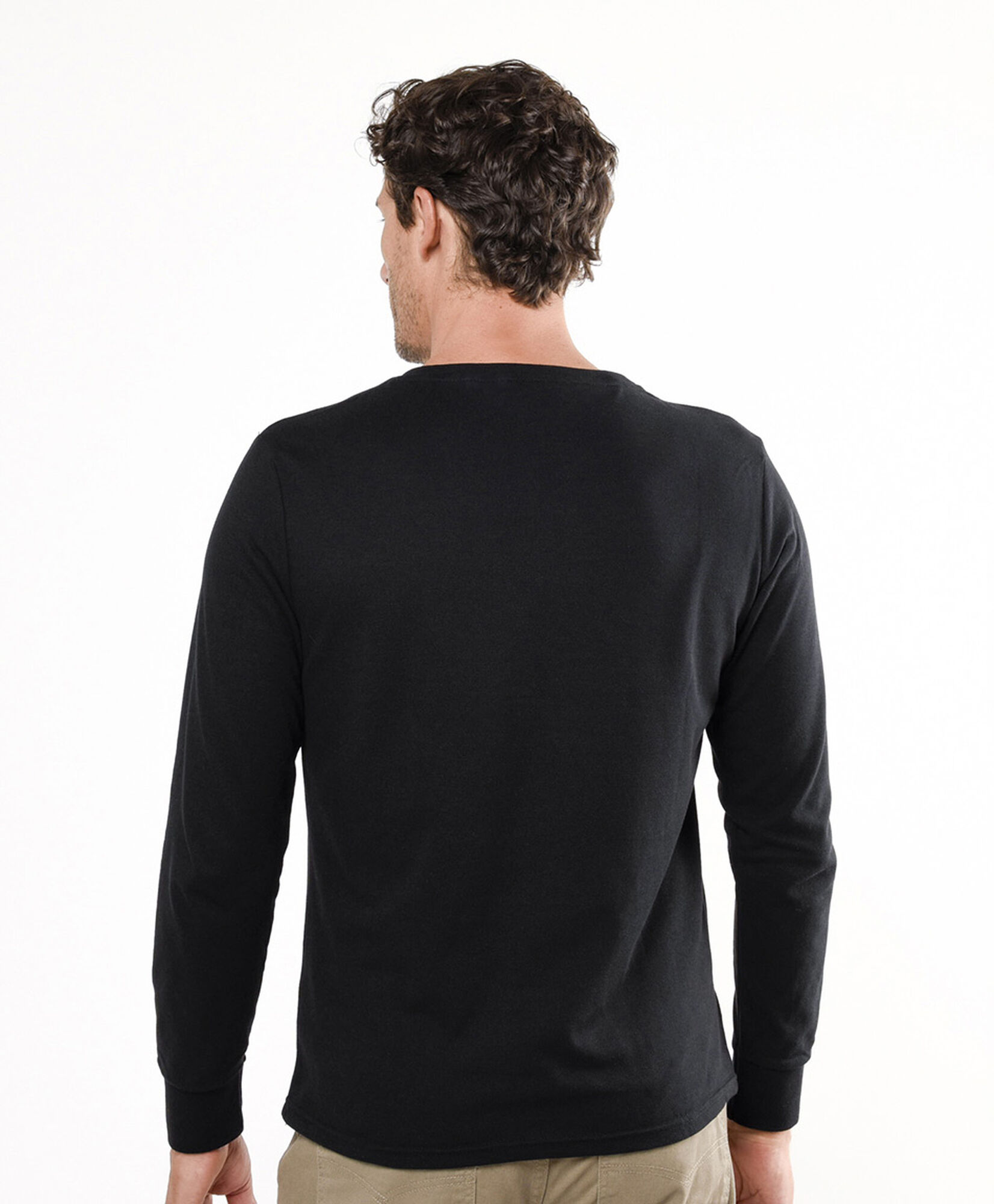Polera hombre triple botón Polera hombre triple botón