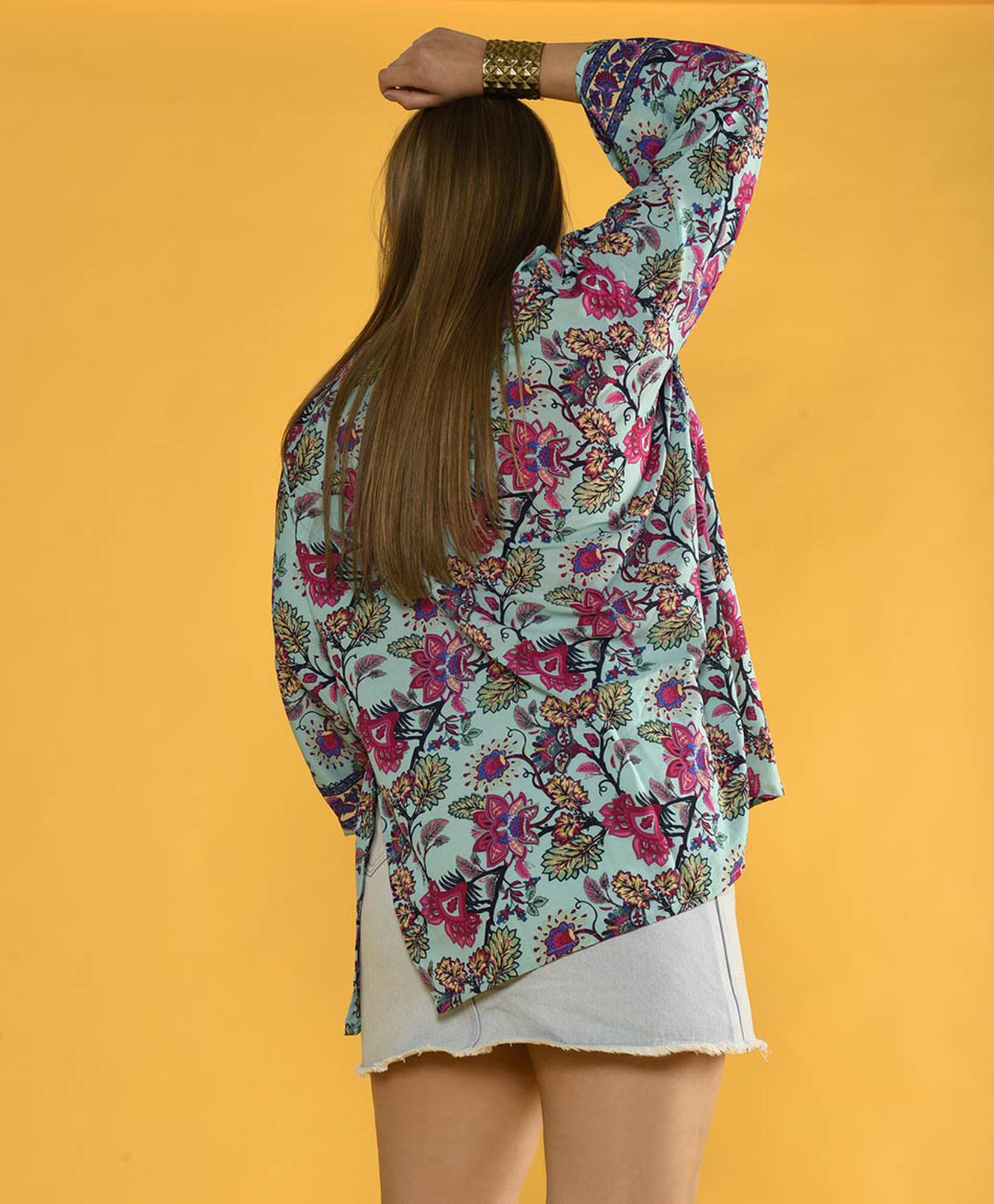 Kimono flores border Kimono flores border