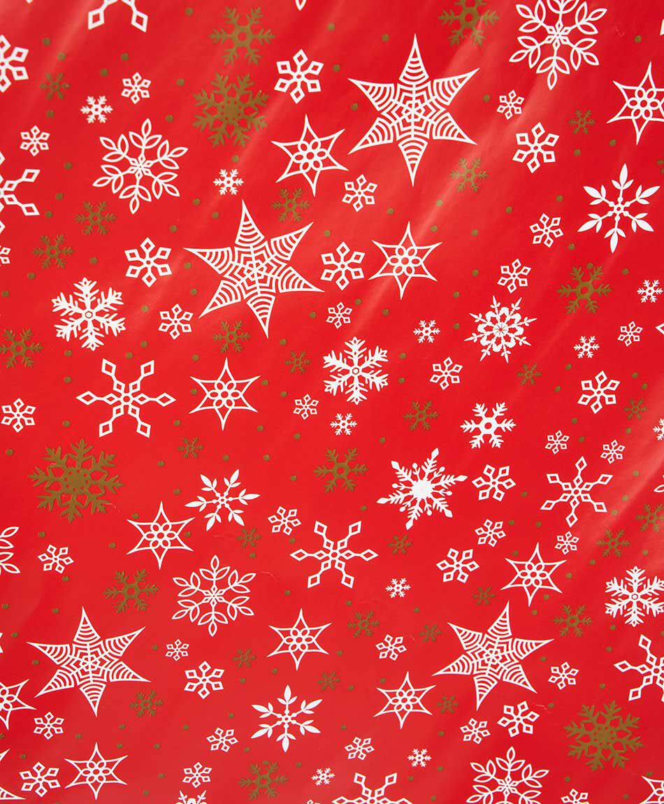 Set 2 papeles de regalo navidad rojo