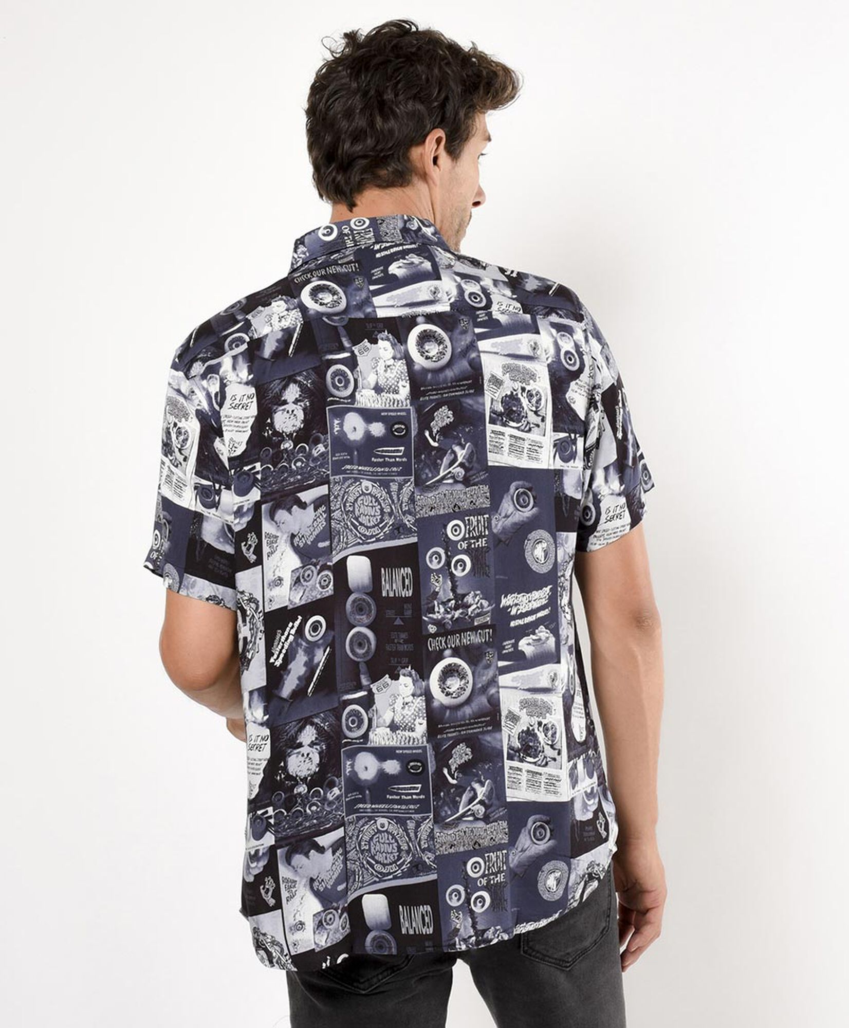 Camisa hombre estampado patch Camisa hombre estampado patch
