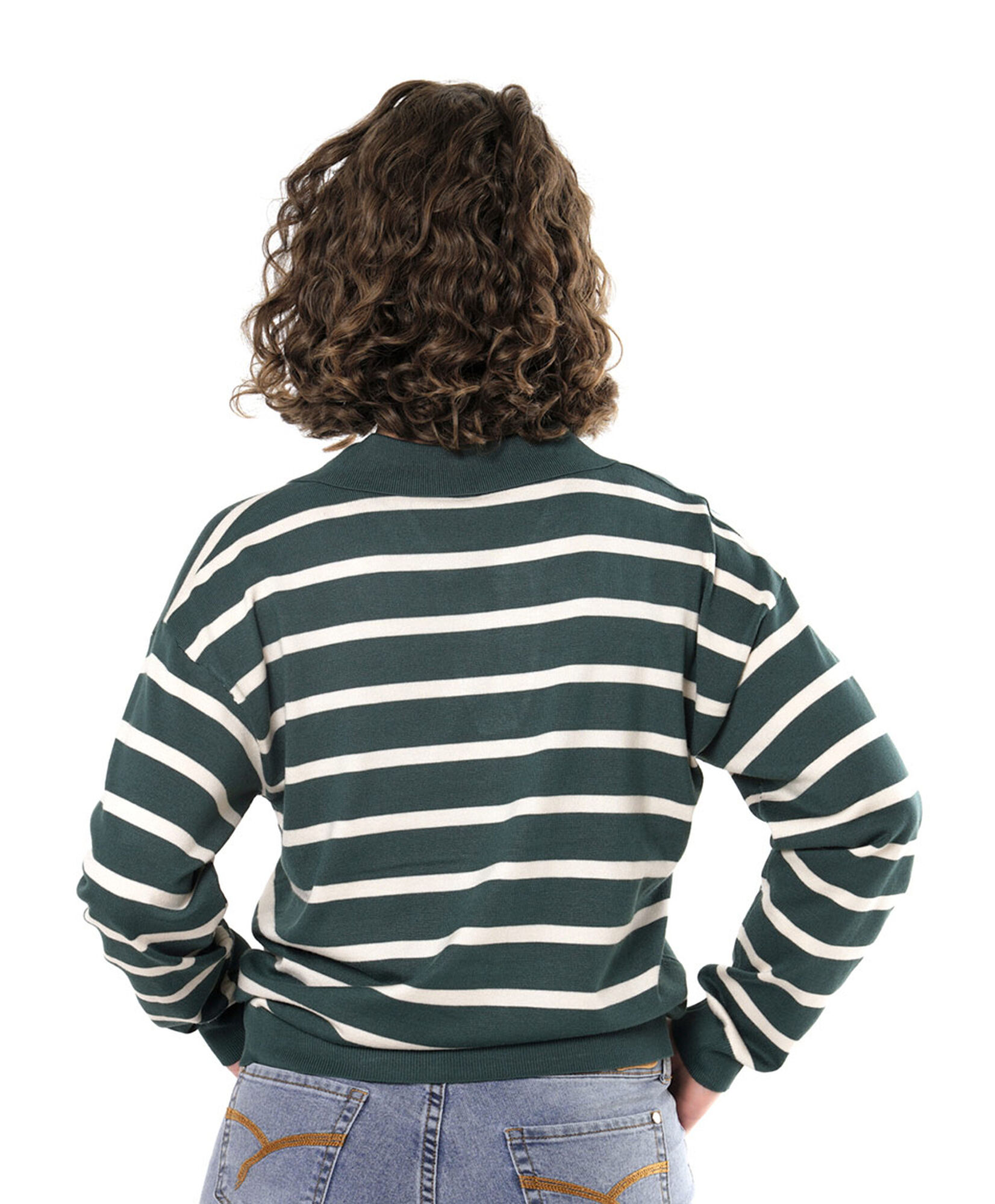 Sweater mujer líneas verde Sweater mujer líneas verde