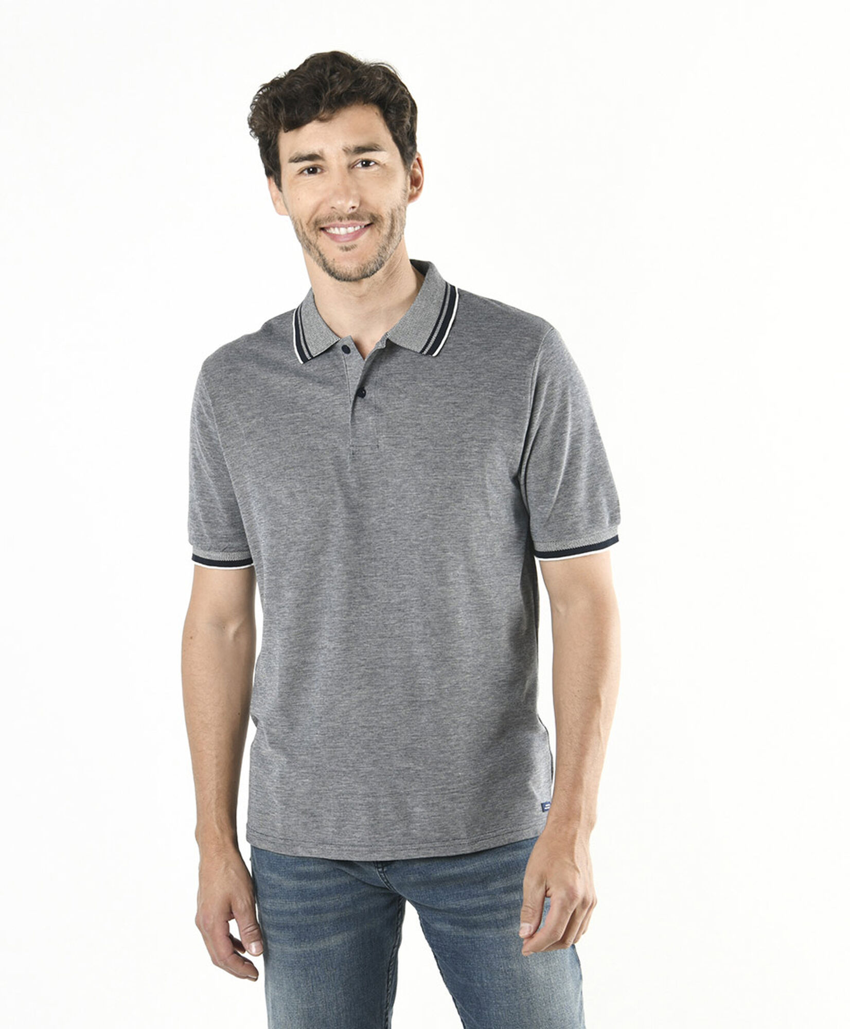 Polera hombre cuello piqué Polera hombre cuello piqué