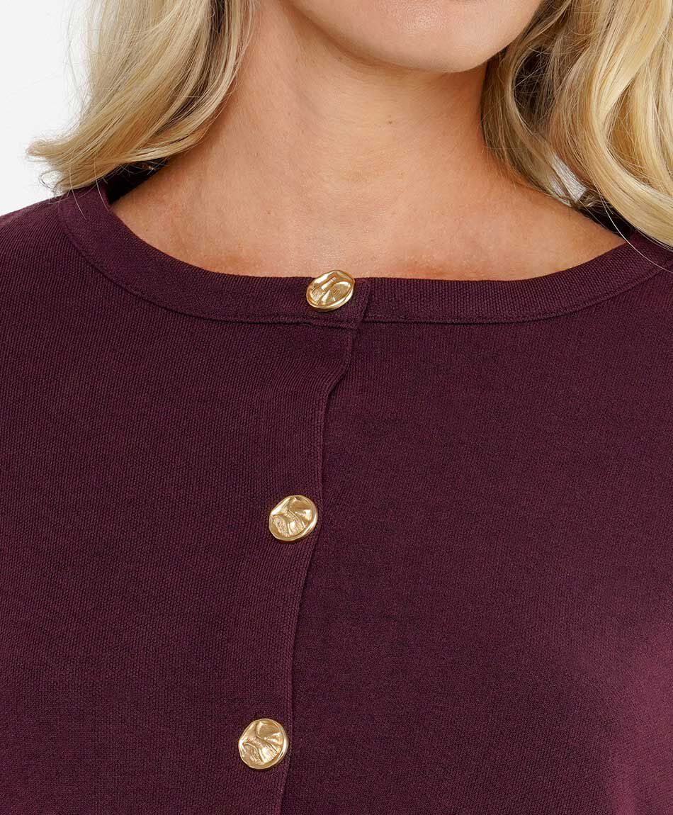 Chaqueta mujer botones dorados