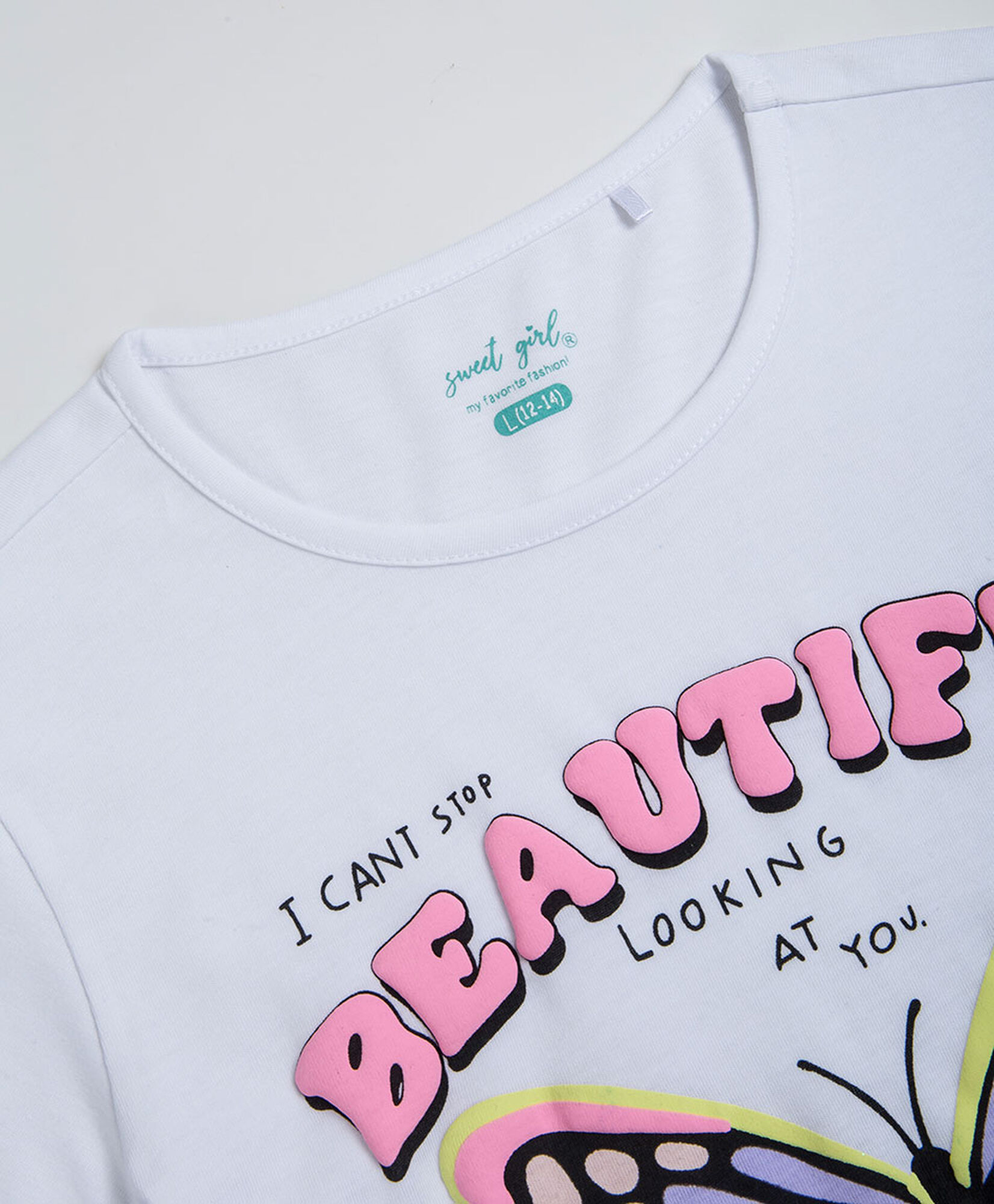 Polera niña mariposa Polera niña mariposa