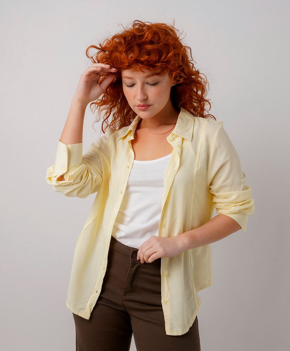 Blusa mujer amarilla