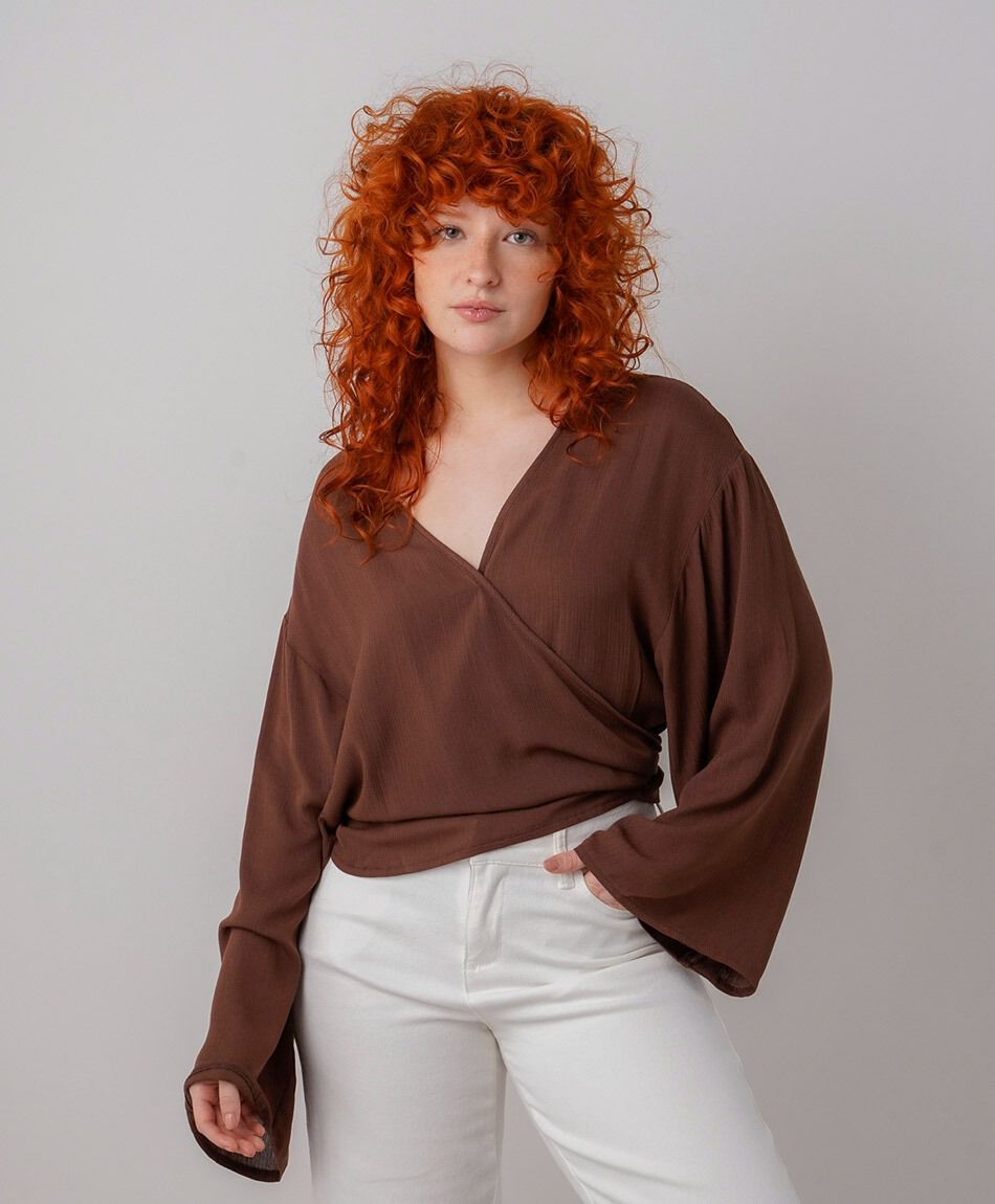 Blusa mujer mangas anchas
