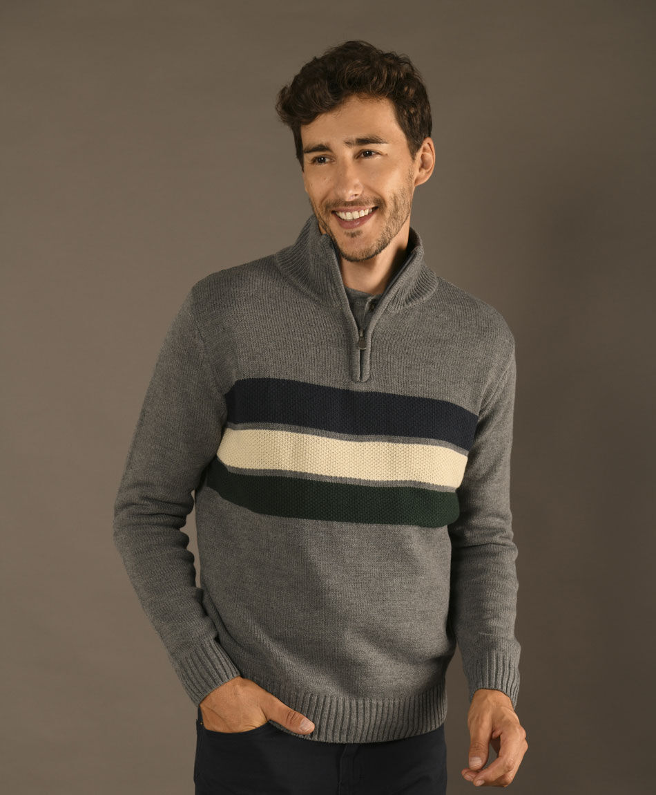 Sweater cierre diseno
