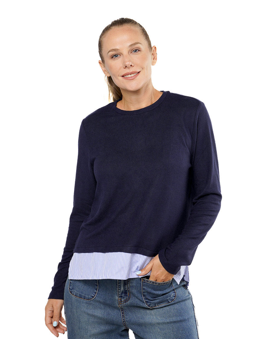 Polera mujer doble basta l&iacute;neas