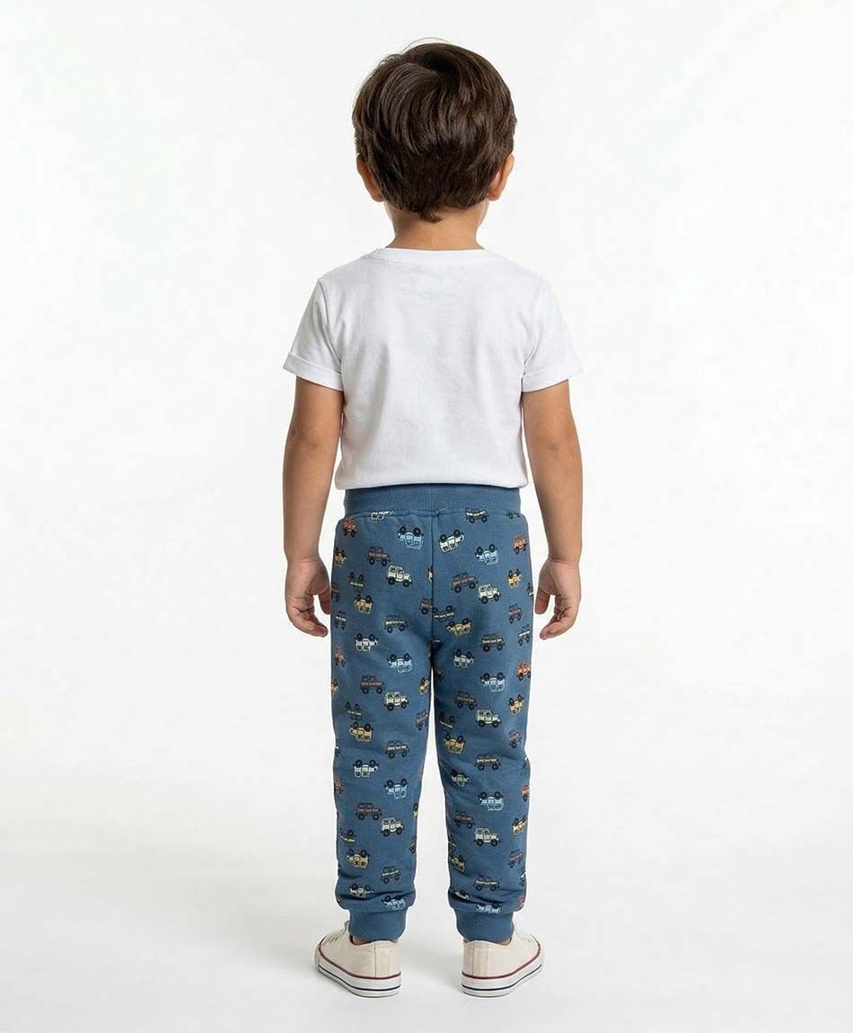 Pantal&oacute;n beb&eacute; estampado autitos