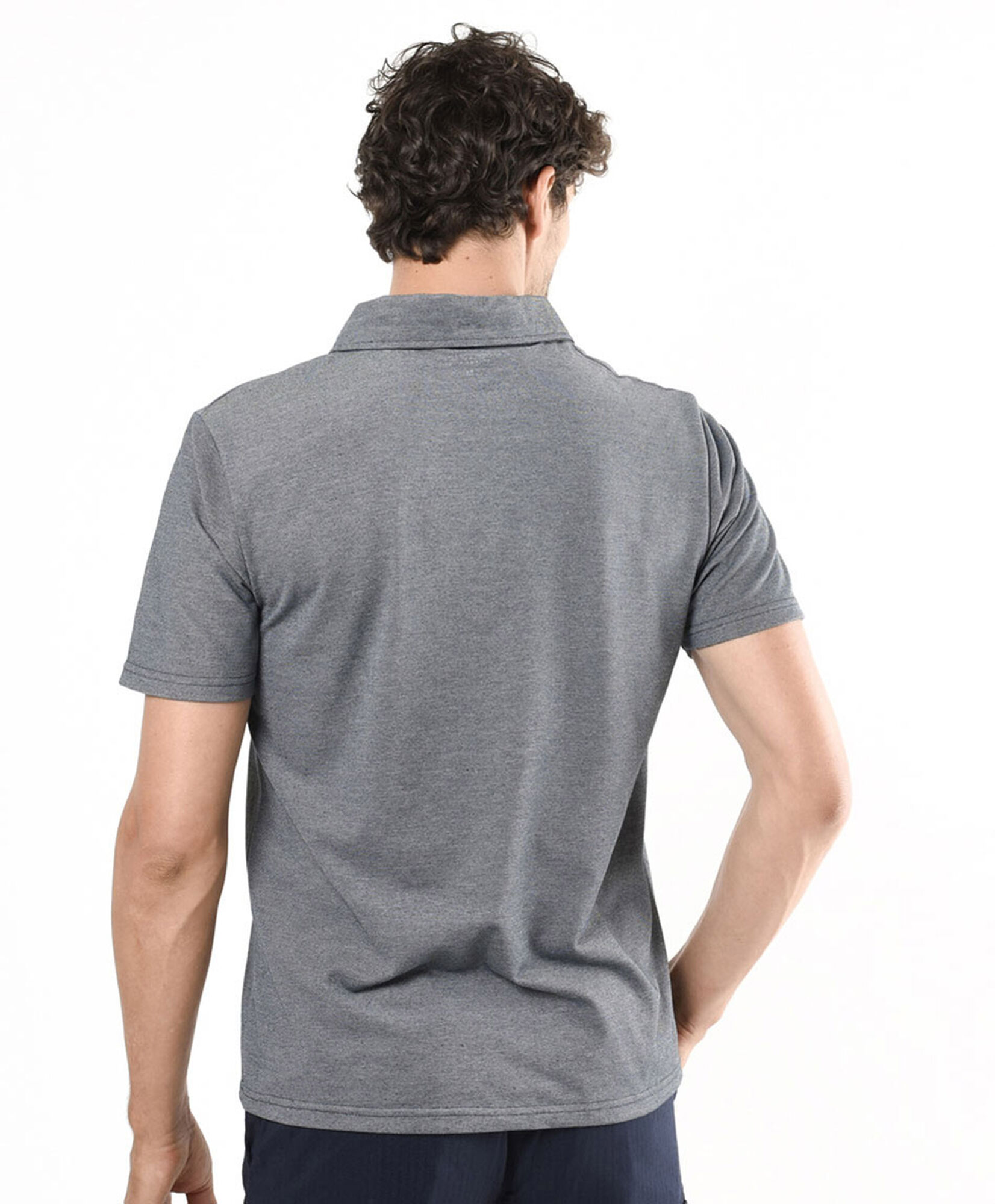 Polera hombre lisa cuello piqué Polera hombre lisa cuello piqué