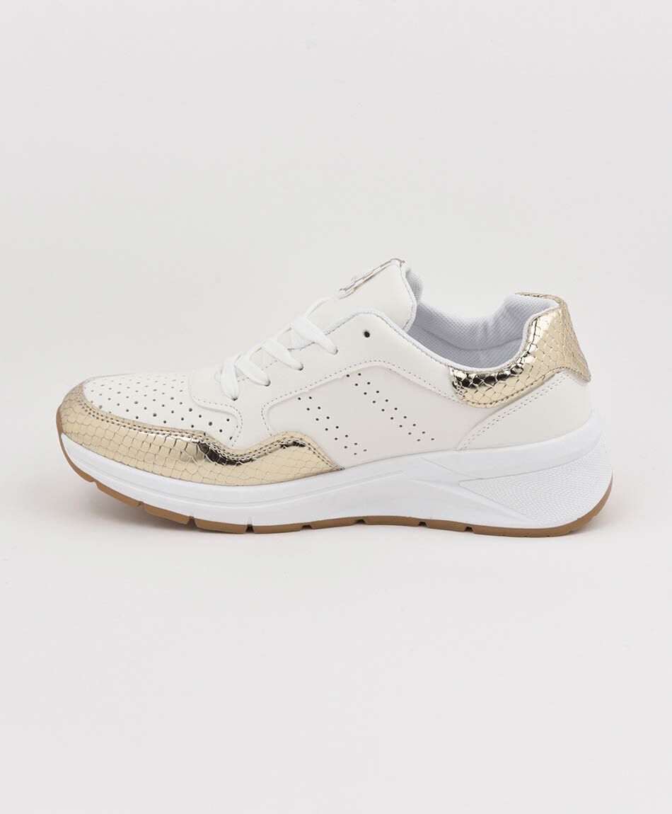 Zapatilla mujer calados y texturas plataforma