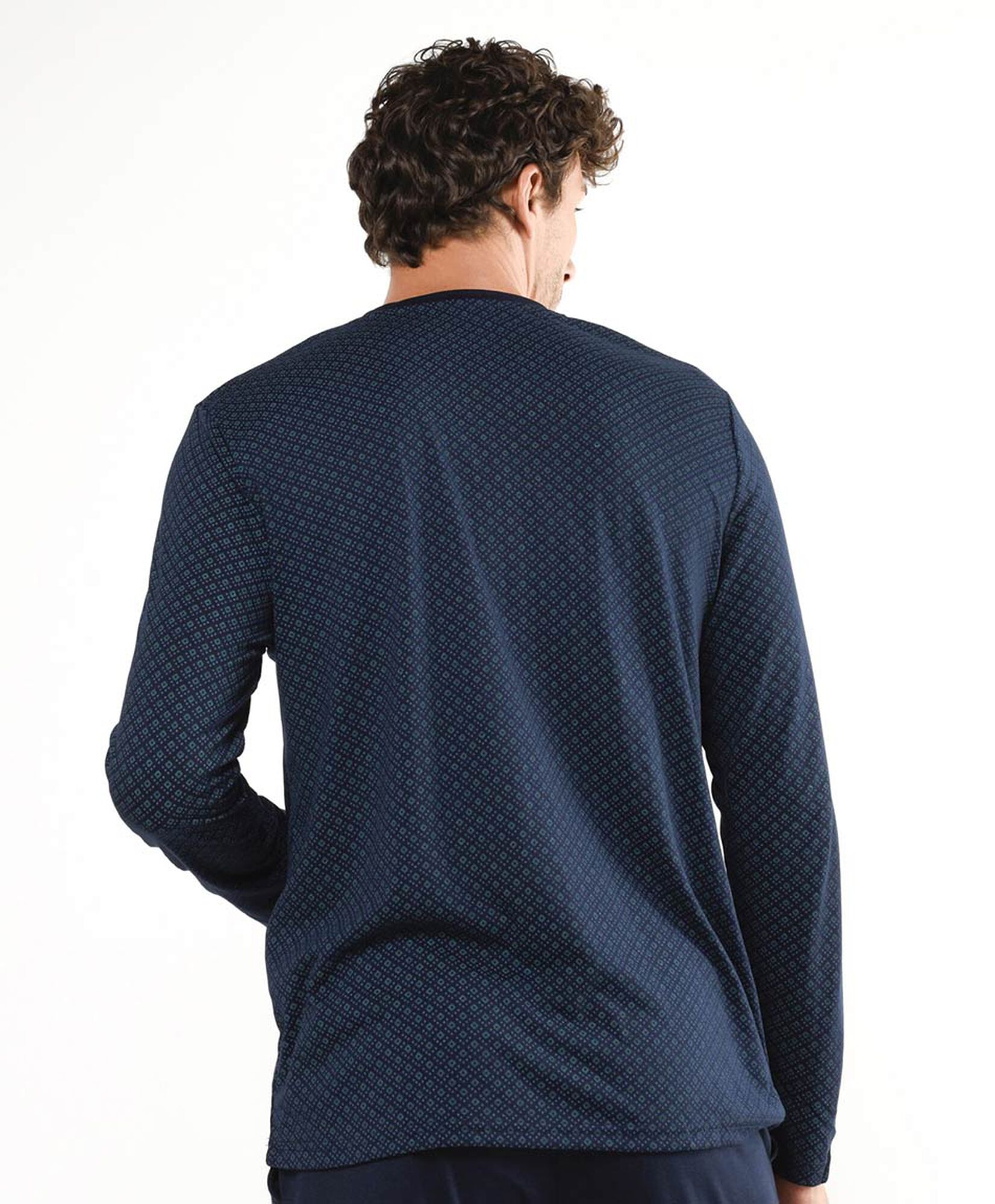 Pijama hombre rombos manga larga Pijama hombre rombos manga larga