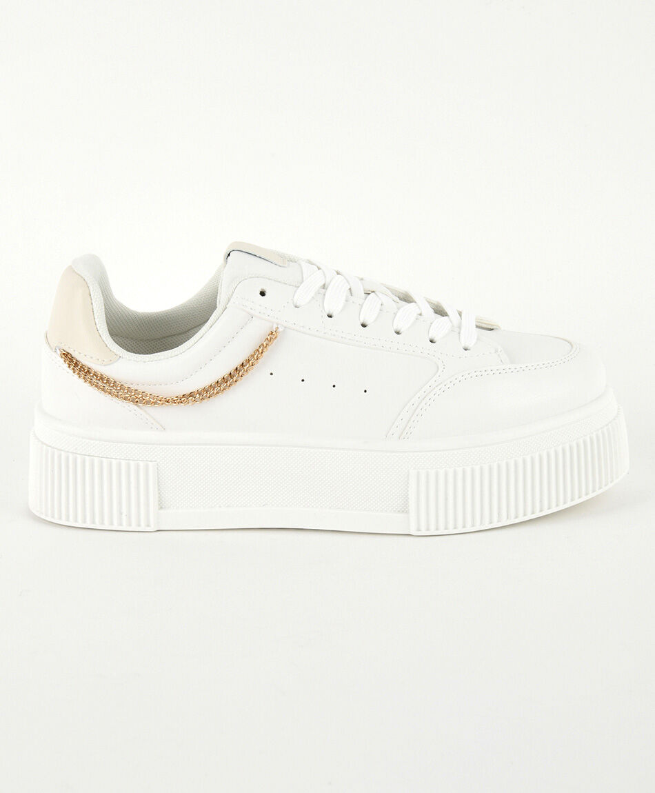 Zapatilla mujer cadenas plataforma